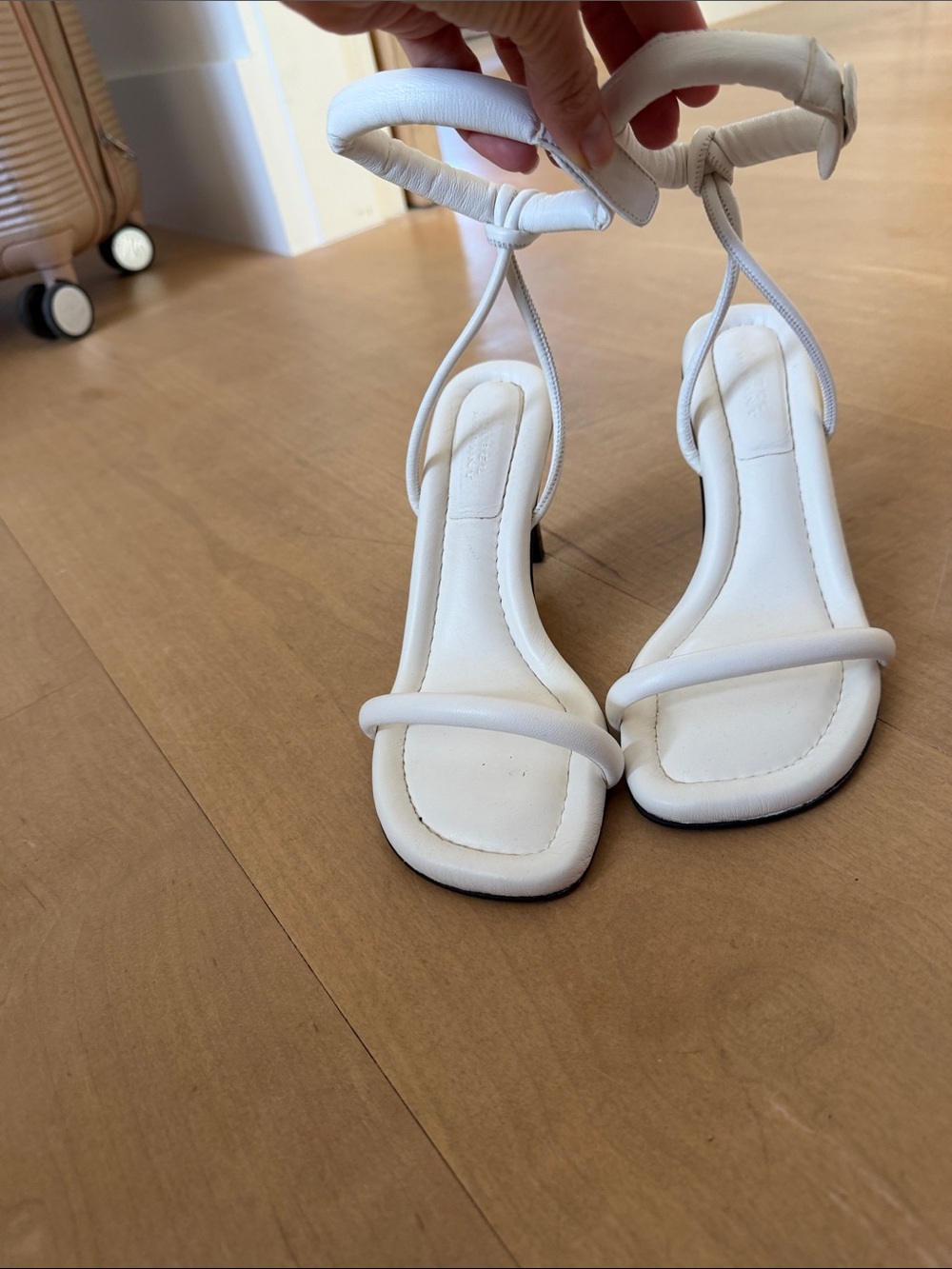 Isabel Marant White Padded Strappy Square-Toe Women's Sandals